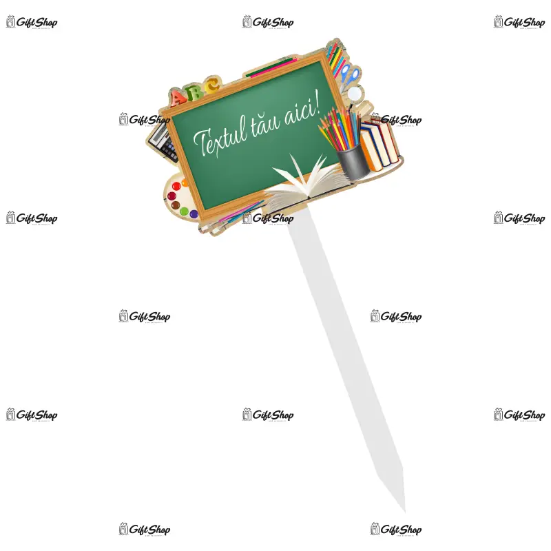 Topper personalizat, din lemn, model 4